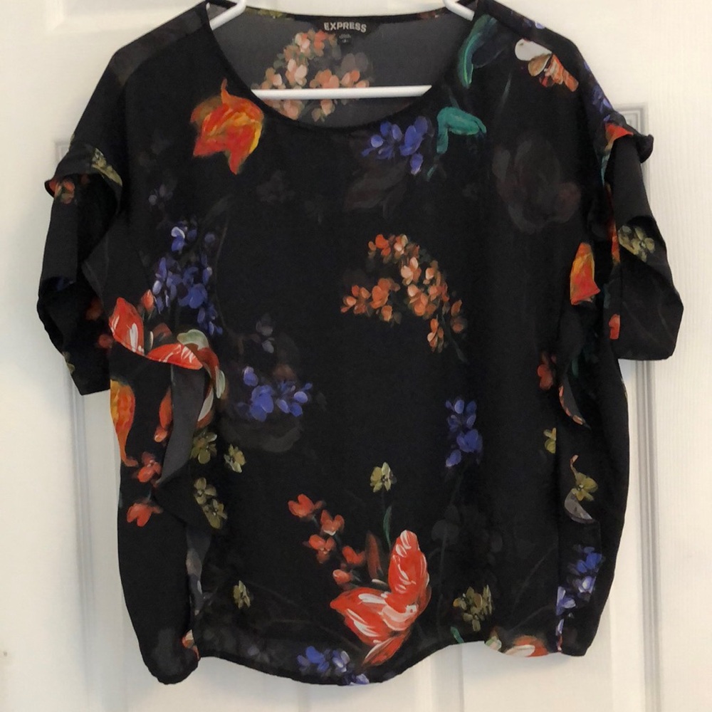 🖐 Dressy Flower Blouse by Express